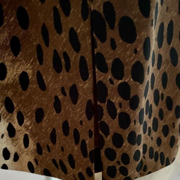MICHAEL Michael Kors Brown and Black Animal Print Skirt - Picture 3 of 9